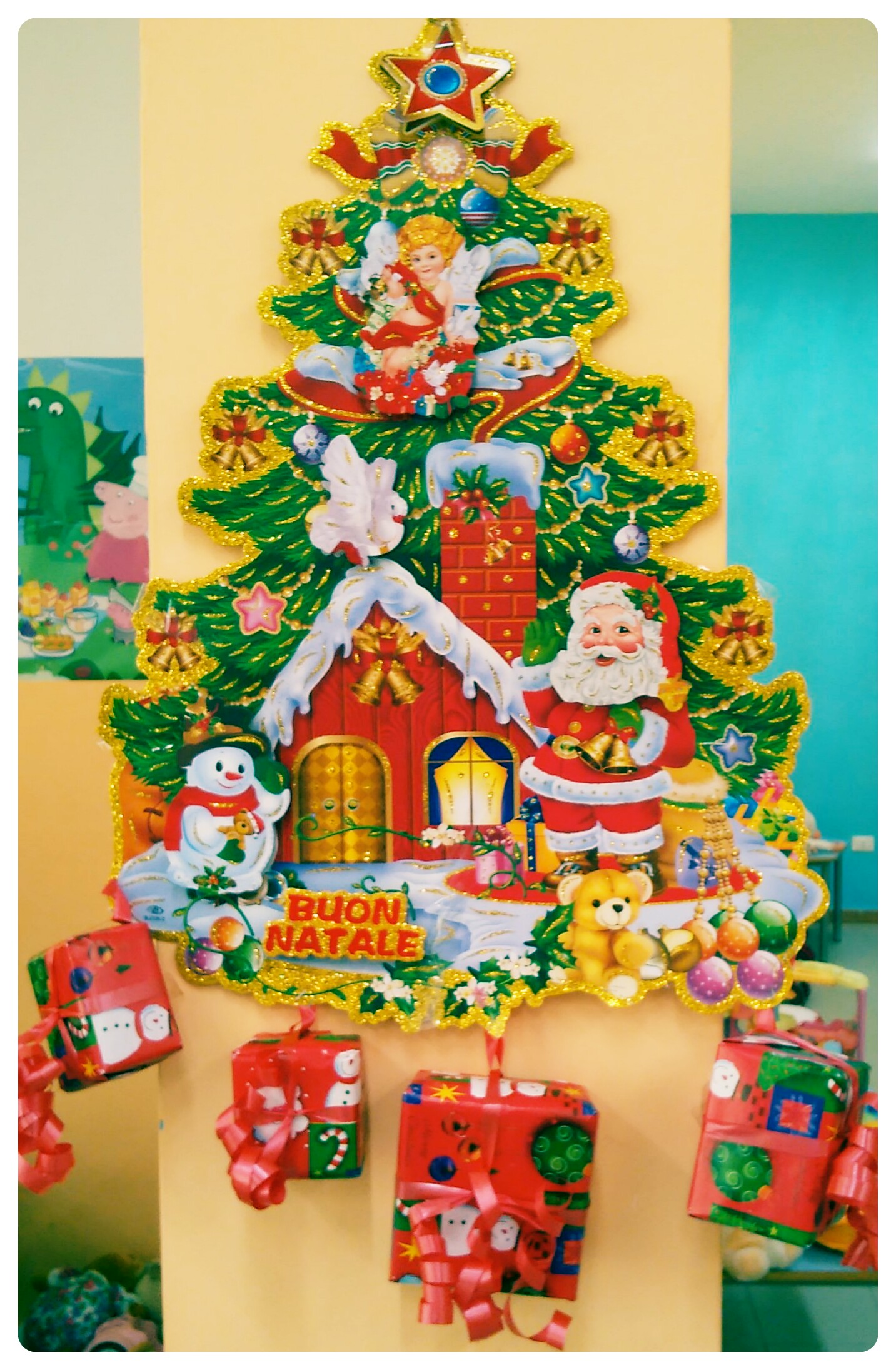 Decorazioni Natalizie Scuola.Natale 2015 Addobbi Scuola Infanzia Sito Ic Calvino Villaricca